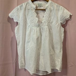 Beautiful eyelet beaded blouse